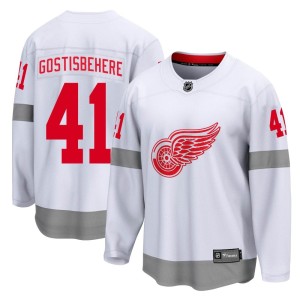 Detroit Red Wings Shayne Gostisbehere Official White Fanatics Branded Breakaway Youth 2020/21 Special Edition NHL Hockey Jersey