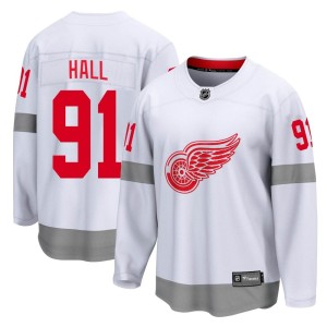 Detroit Red Wings Curtis Hall Official White Fanatics Branded Breakaway Youth 2020/21 Special Edition NHL Hockey Jersey