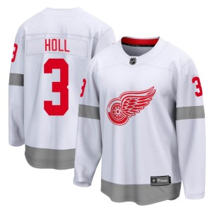 Detroit Red Wings Justin Holl Official White Fanatics Branded Breakaway Youth 2020/21 Special Edition NHL Hockey Jersey