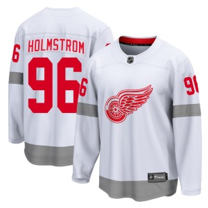 Detroit Red Wings Tomas Holmstrom Official White Fanatics Branded Breakaway Youth 2020/21 Special Edition NHL Hockey Jersey