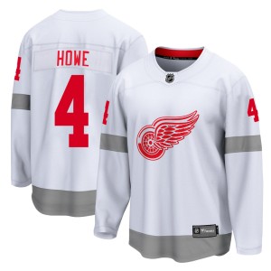 Detroit Red Wings Mark Howe Official White Fanatics Branded Breakaway Youth 2020/21 Special Edition NHL Hockey Jersey