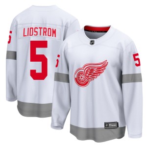 Detroit Red Wings Nicklas Lidstrom Official White Fanatics Branded Breakaway Youth 2020/21 Special Edition NHL Hockey Jersey