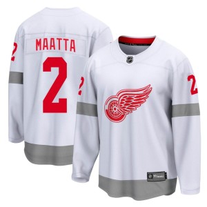 Detroit Red Wings Olli Maatta Official White Fanatics Branded Breakaway Youth 2020/21 Special Edition NHL Hockey Jersey