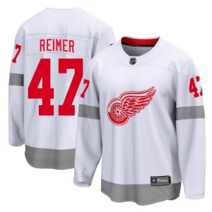 Detroit Red Wings James Reimer Official White Fanatics Branded Breakaway Youth 2020/21 Special Edition NHL Hockey Jersey