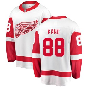 Detroit Red Wings Patrick Kane Official White Fanatics Branded Breakaway Youth Away NHL Hockey Jersey