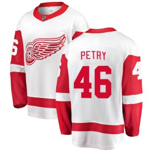 Detroit Red Wings Jeff Petry Official White Fanatics Branded Breakaway Youth Away NHL Hockey Jersey