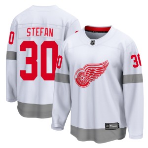 Detroit Red Wings Greg Stefan Official White Fanatics Branded Breakaway Adult 2020/21 Special Edition NHL Hockey Jersey