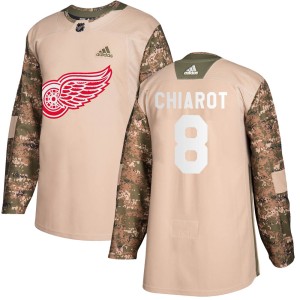 Detroit Red Wings Ben Chiarot Official Camo Adidas Authentic Adult Veterans Day Practice NHL Hockey Jersey