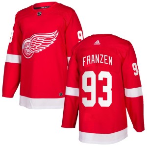 Detroit Red Wings Johan Franzen Official Red Adidas Authentic Adult Home NHL Hockey Jersey