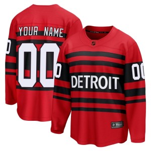 Detroit Red Wings Custom Official Red Fanatics Branded Breakaway Adult Custom Special Edition 2.0 NHL Hockey Jersey