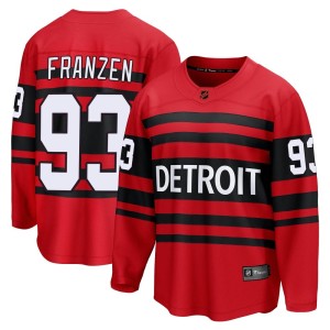 Detroit Red Wings Johan Franzen Official Red Fanatics Branded Breakaway Adult Special Edition 2.0 NHL Hockey Jersey
