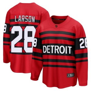 Detroit Red Wings Reed Larson Official Red Fanatics Branded Breakaway Adult Special Edition 2.0 NHL Hockey Jersey