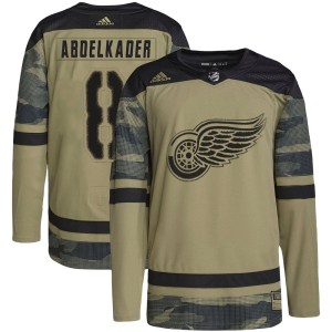 Detroit Red Wings Justin Abdelkader Official Camo Adidas Authentic Youth Military Appreciation Practice NHL Hockey Jersey