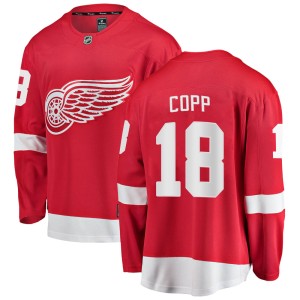 Detroit Red Wings Andrew Copp Official Red Fanatics Branded Breakaway Youth Home NHL Hockey Jersey