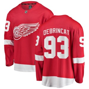 Detroit Red Wings Alex DeBrincat Official Red Fanatics Branded Breakaway Youth Home NHL Hockey Jersey