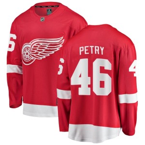 Detroit Red Wings Jeff Petry Official Red Fanatics Branded Breakaway Youth Home NHL Hockey Jersey