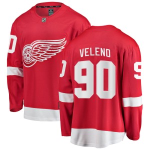 Detroit Red Wings Joe Veleno Official Red Fanatics Branded Breakaway Youth Home NHL Hockey Jersey