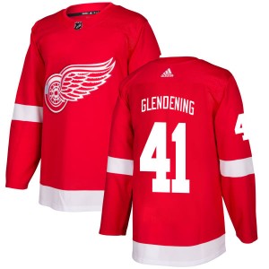 Detroit Red Wings Luke Glendening Official Red Adidas Authentic Adult NHL Hockey Jersey