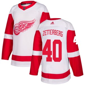 Detroit Red Wings Henrik Zetterberg Official White Adidas Authentic Adult NHL Hockey Jersey