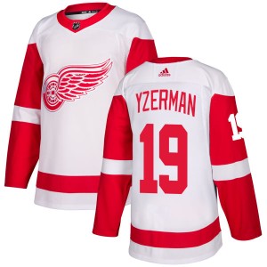 Detroit Red Wings Steve Yzerman Official White Adidas Authentic Adult NHL Hockey Jersey