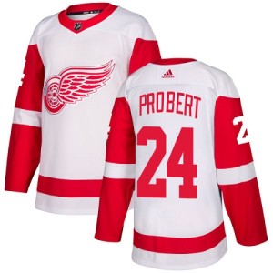 Detroit Red Wings Bob Probert Official White Adidas Authentic Women's Away NHL Hockey Jersey