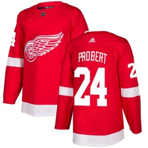 Detroit Red Wings Bob Probert Official Red Adidas Authentic Youth Home NHL Hockey Jersey