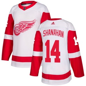 Detroit Red Wings Brendan Shanahan Official White Adidas Authentic Youth Away NHL Hockey Jersey
